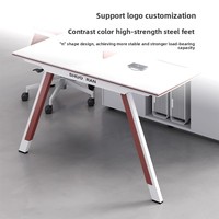 Ensemble de chaises de bureau pour 4 à 6 employés, prises électriques, boîte de câblage détachable, combinaison libre, minimalisme moderne, bureau commercial