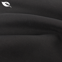Tissu Nida Noir Profond 160 g/m², Matière Douce et Respirante pour la Confection de Vêtements et Robes