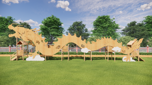 Büyük açık ahşap ejderha şekilli naylon halat Net tırmanma ekipmanları parklar için turistik açık halat kursu - Product Image 4