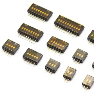 Interrupteur DIP KE 1.27MM 1/2/3/4/5/6/8/10P SMD DSHP04TSGER 2/4/8 bits