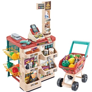 <span class=keywords><strong>Jouet</strong></span> de supermarché d'imitation avec scanner, <span class=keywords><strong>caisse</strong></span> <span class=keywords><strong>enregistreuse</strong></span> et aliments pour garçons et filles de 4 à 9 ans, <span class=keywords><strong>jouet</strong></span> éducatif en plastique pour jeu de rôle amusant - Product Image 1
