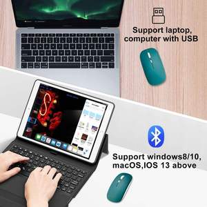 Wholesale Dual Mode <b>Bluetooth</b> 5.0 Wireless <b>Mouse</b> Portable Ergonomic Rechargeable <b>Mouse</b> Souris Raton Maus - Product Image 2