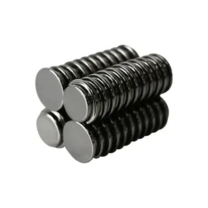 Magnet Neodymium busur logam baja kustom N52 Magnet praped hitam kuat permanen