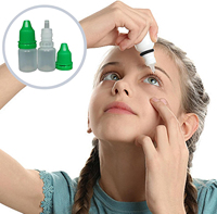 Bouteilles de gouttes oculaires en plastique médical 10ml 20ml 30ml 50ml 100ml Capacités Surface d'impression d'écran Bouchon à vis à usage industriel