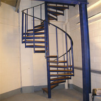 Escalier pliable et portable en spirale ronde et en métal, bas prix d'usine, personnalisé, extérieur