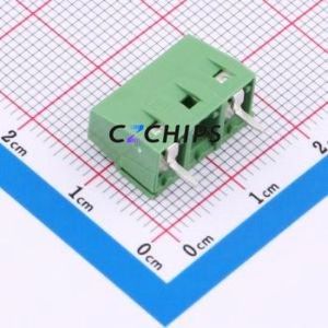 282838-2 Screw Terminal Block Through hole Component (THT),P=10mm Connector 10mm Green Through Hole 2P - Product Image 2