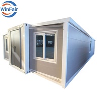 WinFair Préfabriqué-Café-Maison Moderne Préfabriqué Prix 40Ft Maison Portable Préfabriquée Allemagne Moderne Conteneur Pliable de 3 Chambres