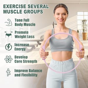 New Design Eco-friendly Double Handle Silicone & Fiberglass Edge Yoga <b>Ring</b> 34CM Diameter Fitness Pilates Equipment - Product Image 3