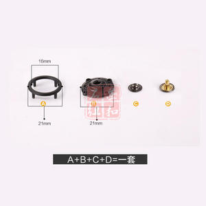 Circle Snap Button 20 Mm Alloy Nickel Free Round Concealed For Coat - Product Image 3