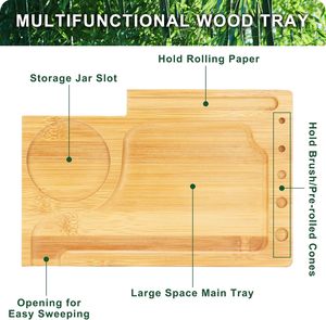 <strong>Wooden</strong> <strong>Storage</strong> <strong>Box</strong> Tray Set, Bamboo Stash <strong>Box</strong> Secret with Combination Lock, Herb Stash <strong>Box</strong> All Accessories - Product Image 6