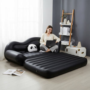 2 in1 आधुनिक आर्मचेयर इंफ्लेटेबल सोफे आउटडोर शिविर फोल्डिंग सोफा बिस्तर एयर सोफा - Product Image 2