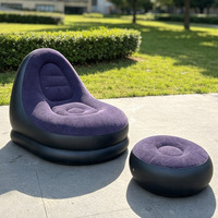 Canapé-lit gonflable portable en PVC pour piscine, camping, chaise longue et fauteuil gonflable