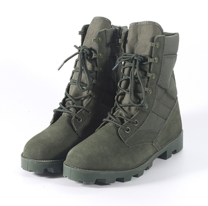 TSB910 Fashion Panama Jungle Green <b>Boots</b> Sage Outdoor Sports <b>Hiking</b> Working Shoes with Side Zip Fast Take off - Product Image 5
