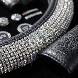 Housse de <span class=keywords><strong>volant</strong></span> incluse dans l'ensemble d'accessoires intérieurs de voiture de luxe 30 pièces avec diamants scintillants - Product Image 3