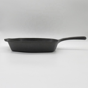Sartén Rectangular <span class=keywords><strong>de</strong></span> <span class=keywords><strong>Hierro</strong></span> Fundido Precurado para Cocina <span class=keywords><strong>de</strong></span> Inducción, Ecológica, con Tapa <span class=keywords><strong>de</strong></span> Vidrio - Product Image 3