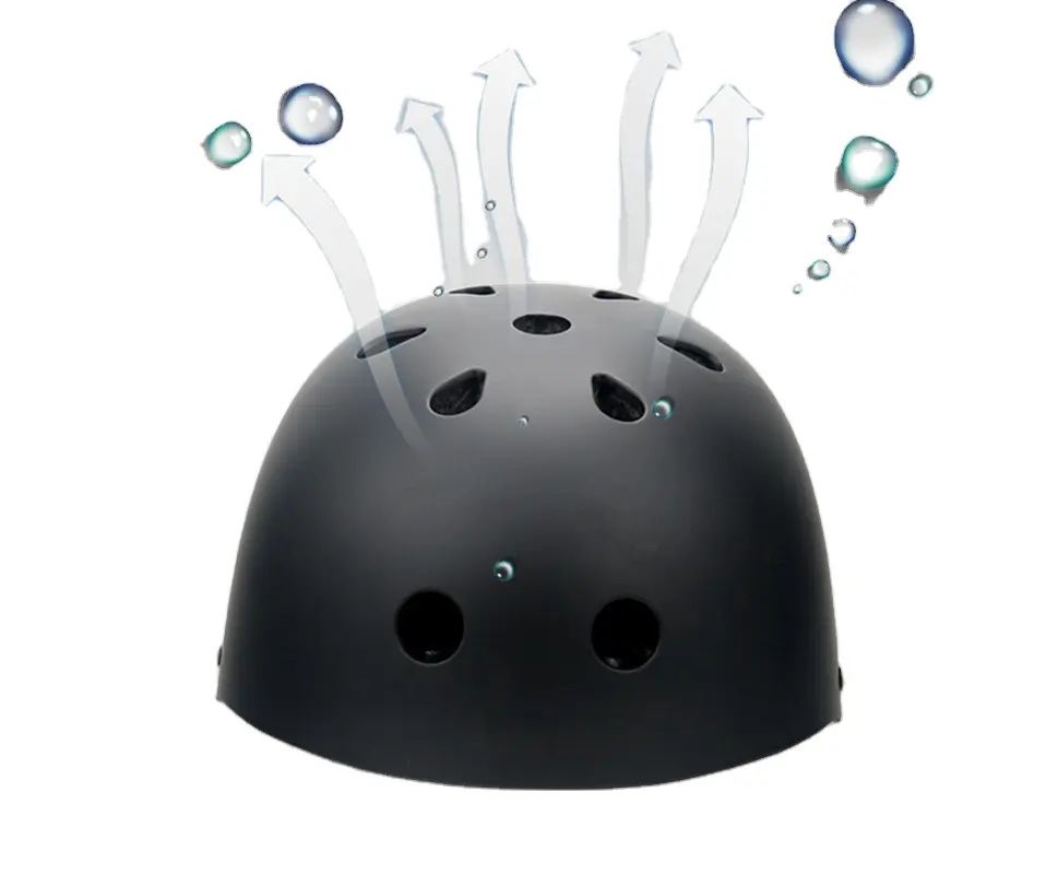 YSMLE kids Unisex Portable Riding black Helmets Adjustable Breathable Head Safety Protection Skate Helmet