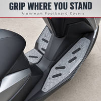 Couvre-pieds arrière antidérapant en alliage d'aluminium pour scooter Maxi C400X, accessoire de remplacement à installation simple