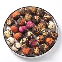 Thé en Boule de Rose Séchée Premium en Gros, Thé Herbal Bien-être, 6g en Vrac, pour Thé aux Fleurs Spécialisé