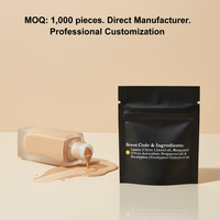 Sachet plat scellé sur mesure pour l'emballage de grains de café avec impression en héliogravure, matériau laminé, résistant à l'humidité
