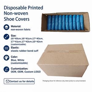 Couvre-chaussures antidérapants imprimés en PP pour infirmières et médecins, <span class=keywords><strong>jetables</strong></span>, sans latex, hypoallergéniques, professionnels, personnalisés, certifiés ISO - Product Image 5