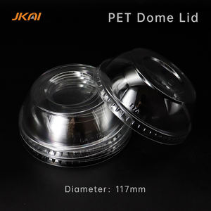 JKAI-Couvercles en plastique <span class=keywords><strong>PET</strong></span> jetables écologiques sans BPA de 117mm pour l'exportation en Chine - Product Image 4