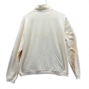 Suéter de punto con cremallera de un cuarto para hombre, color liso, cuello alto, algodón/fibra de bambú, ajuste regular, transpirable, informal - Product Image 3