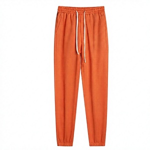 Pantalones Deportivos Naranja para Hombre Index Arparcl, Cintura Elástica con Cordón, Joggers Casuales, Transpirables, Tejidos, Estilo Otoñal - Product Image 1