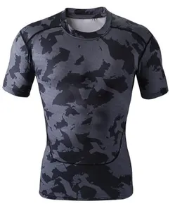 Custom Uva Proof Spf 50 2021 Polyester Sublimatie Korte Mouwen Guangzhou * Vanguard Pak Compressie Shirt Rash Guard