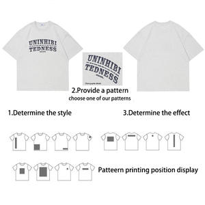 海军蓝色休闲100% 棉t恤 'UNINHIBI TEDNESS' 座右铭印花宽松适合180克针织面料丝网印刷 - Product Image 5