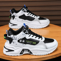 Prix de gros Nouvelles baskets de printemps pour hommes, style étudiant et jeune, décontractées, de sport et de course, à semelle épaisse, montantes et robustes