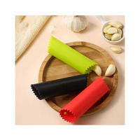 Rouleau de cuisine en Silicone, éplucheur d'ail, dissolvant de peau