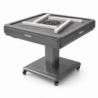 Table de mahjong pliante de style américain Marble V6, 110V/60Hz, mécanisme rotatif silencieux, avec options de tension multi-pays
