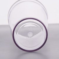 NOUVEAU Bouteille d'eau en plastique Tritan 450ml sans BPA Tasse à café Tasse à jus de fruits Tasse en plastique avec paille pour UV DTF Wraps Sticker