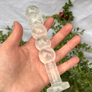 Tapón Anal de cristal, consolador de obsidiana negra, varita Yoni de cuarzo rosa, Juguetes sexuales para adultos, consoladores Anales de masaje de piedra de Aventurina azul para mujeres - Product Image 4