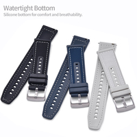 JUELONG Bracelet de sport souple Bracelet à dégagement rapide GT4 46mm Bracelets de montre en silicone en caoutchouc nylon hybride pour montres intelligentes
