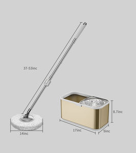 Serpillière et seau avec système d'essorage, pour le nettoyage du sol - Product Image 2