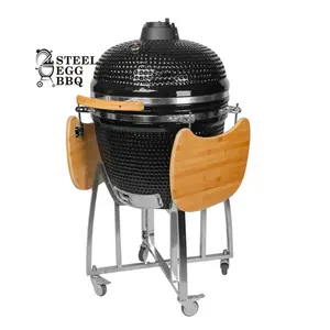 SEB KAMADO Bbq การชดเชยอาหาร Commercial Trager กลางแจ้งไม้เม็ดสูบบุหรี่สำหรับขาย Heavy Duty