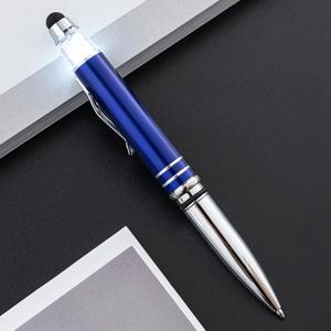 Custom Logo 2 in 1 Capacitive Stylus Click Metal <b>Ballpoint</b> <b>Pen</b> With Top Inlaid Crystal Two-Tone Barrel Luxury Signature <b>Pen</b> - Product Image 3