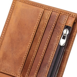 For Luxury GPS Minimalist Brown Genuine Leather Crazy Horse <b>RFID</b> Blocking Open Closure Animal Prints Horizontal <b>Wallet</b> - Product Image 5