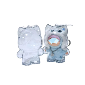 Étui de protection transparent pour la série WAKUKU on a Roll, boîte de présentation de haute qualité pour blind box, pochette transparente en PVC pour charms, vente en gros - Product Image 4