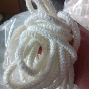 Cordon en macramé ciré imperméable en gros, 3 brins torsadés, 8 mm/12 mm, coton/polyester, pour usage vestimentaire - Product Image 3