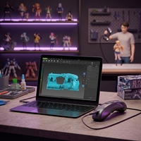 Xhorse Outil de numérisation 3D automatique et efficace en aluminium, nouveau modèle, fonctionnement double mode USB/WiFi, volume d'impression 100x100x100mm, auto