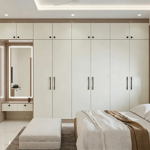 Armoire modulaire sectionnelle moderne blanche, armoire sur mesure de haute qualité en bois, prix abordable - Product Image 2