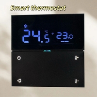 Tuya Smart Zigbee Thermostat Contrôleur de température ambiante sans fil Domotique Compatible Alexa Google Température (TDS)