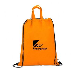 Sac fourre-tout personnalisé avec cordon de serrage et poignées renforcées, sac à dos, cadeaux sportifs, publicité promotionnelle, sac non tissé, idées commerciales - Product Image 5