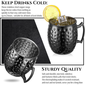 Toptan moskova <span class=keywords><strong>Mule</strong></span> kupa bakır dövülmüş bardaklar mutfak paslanmaz çelik kokteyl düğün hediyesi için Drinkware ev Bar şarap bira - Product Image 4
