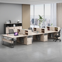 Table de séparation de bureau Bureau du personnel Bureau de travail Bureau de travail ensemble table et chaises modulaires Mobilier de bureau