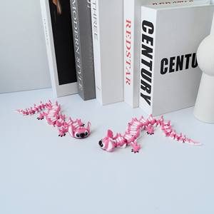 Vashine 3D stampa creativa punto PLA giocattoli drago 3D Action Figure colorato Toi materiale ecologico gentilmente per i bambini - Product Image 2