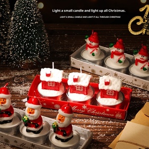 Velas Navideñas para el Hogar, Mini Regalos, Caja de Regalo con Vela para Árbol de Navidad, Una Sola Mecha, Sin Aroma, Decoración Ambiental - Product Image 5