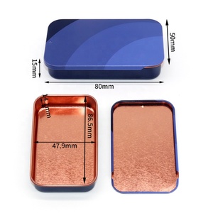 Hộp Thiếc Kim Loại Có Nắp Trượt Son Dưỡng Môi Mini Hộp Thiếc Đựng Nước Hoa Màu Trơn Dưỡng Râu Gel Nhai Kẹo Cao Su Bạc Hà Thảo Mộc Usb - Product Image 2